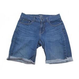 Riders By Lee Womens Size 10P Denim Shorts with Embroidered Back Pockets